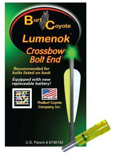 Lumenok Crossbow Nock Green Gold Tip Flat 3 pk. Model: GTF3G