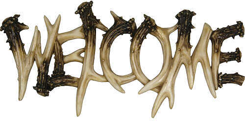 Rivers Edge Antler Welcome Plaque Model: 1382