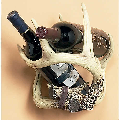 River's Edge Faux Antler Standing Bottle Wine Rack