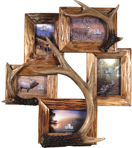 Rivers Edge 5 Photo Deer Antler Frame 19"X21"