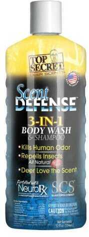 Top Secret Scent Defense Body Wash and Shampoo 12 oz. Model: SD1002