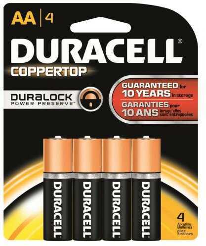 Duracell Coppertop Battery AA 4 pk. Model: 041333415017