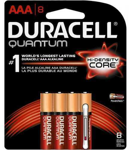 Duracell Quantum Battery AAA 8 pk. Model: 041333662534