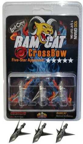 RAMCAT BROADHEAD Original XBOW 100 Grains 3-Blade 1 3/8" Cut 3Pk