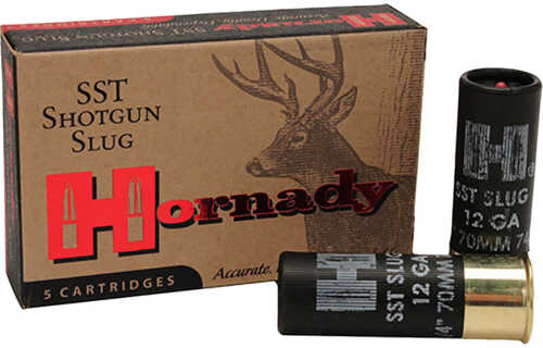 Hornady SST FTX Load 12 Gauge 2.75 in. 300 gr. Slug Shot 5 rd. Model: 8623