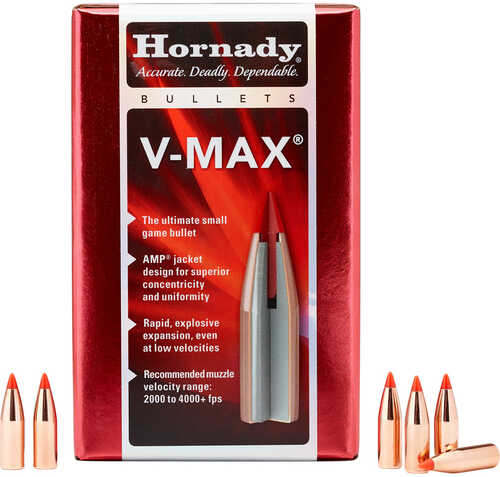 Hornady V-Max Bullets 6mm 87 gr. Polymer Tip Boat Tail 100 rd. Model: 22440