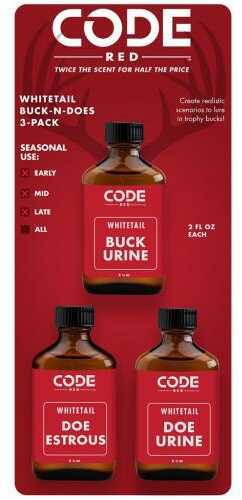 Code Red Triple Buck-N-Does Scent Combo 3 pk. Model: OA1326