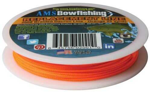 AMS Bowfishing Line 25yds 200# Orange