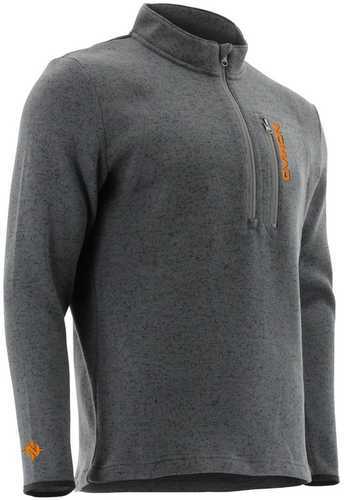 Nomad Slaysman Heathered 1/4 Zip True Gray Large Model: N1300015-TG-LG