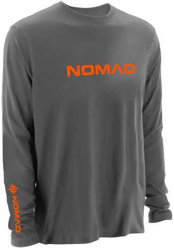 Nomad LS Graphic Tee Charcoal Gray Large Model: N1000052-LG