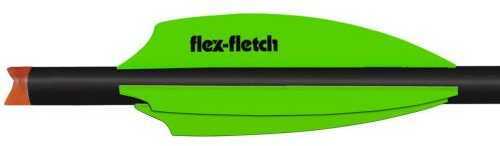 Flex Fletch Silent Knight 300 FLEX2 Cosmic Green 3 in. 100 pk. Model: SK-300-CG-100
