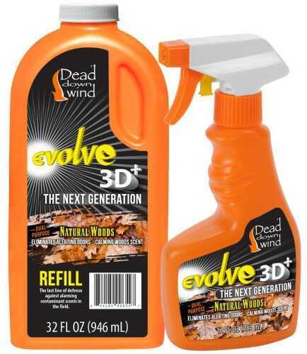 Dead Down Wind Scent Elimination 44Oz Field Spray/Natural Woods 12Oz/32Oz Refill Model: 13944