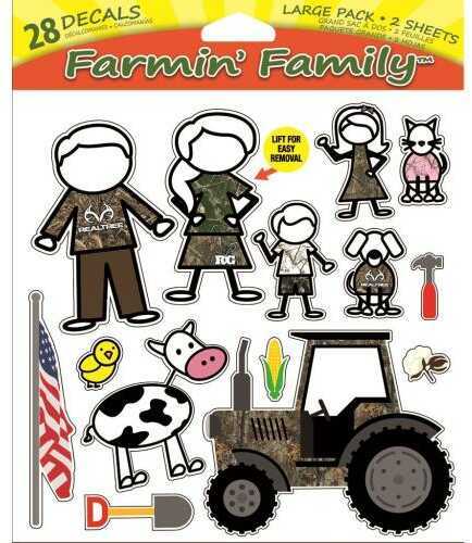 SEI Campin Family Decal Realtree Xtra 28 pk. Model: RT KFAM-LG