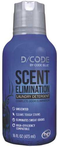 D-Code Laundry Detergent UNSCENTED 16Fl Ounce Bottle