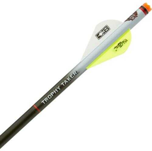 Trophy Taker Shrink Fletch White Tube 2 Neon Yellow/1 Blazer Vane 6 Pack Model: T2232