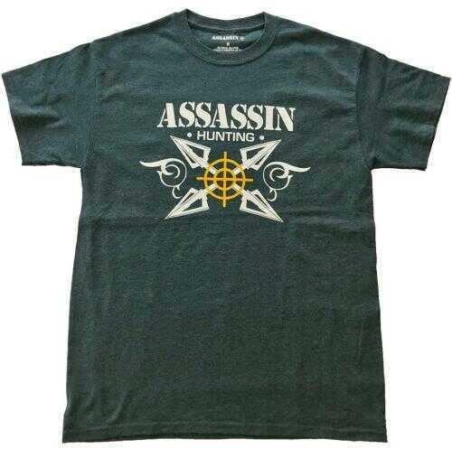 Assassin T-shirt Broadhead Charcoal Large Model: Mtchlbowfish-l