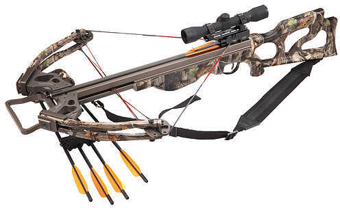 Arrow Precision Inferno Firestorm II Crossbow Package W/4X32 Mulit-Reticle Illum. Scope 200Lbs Camo