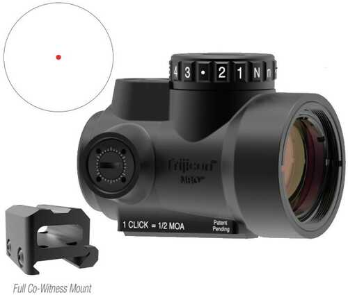 Trijicon 2200005 MRO 1x 25mm 2 MOA Illuminated Red Dot CR2032 Lithium Black Hardcoat Anodized