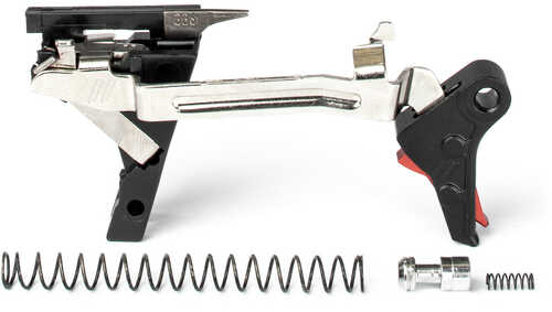 ZEV FFTPRODRP3G9 Pro Trigger Drop-In Kit for Glock 17/19/26/34 Gen 1-3 9mm Luger Black/Red Aluminum Flat