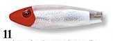L&S Mirrolure-Sinker Series 3 1/2 White/Red Head/Silver Scales Md#: S52Mr-11