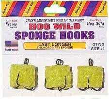 Magi Bait Hog Wild Sponge Hook 3/Card #6 12Card/Unit
