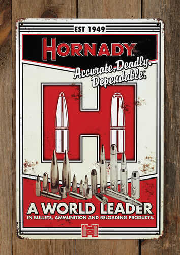 Hornady Vintage Metal Sign