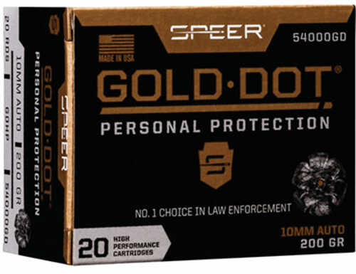 10mm 200 Grain Hollow Point Rounds Speer Ammunition