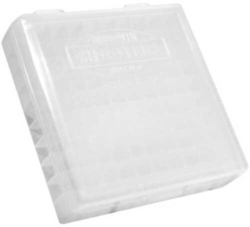 Reloading Hinged Top 100 Round Ammo Box 380/9mm Clear