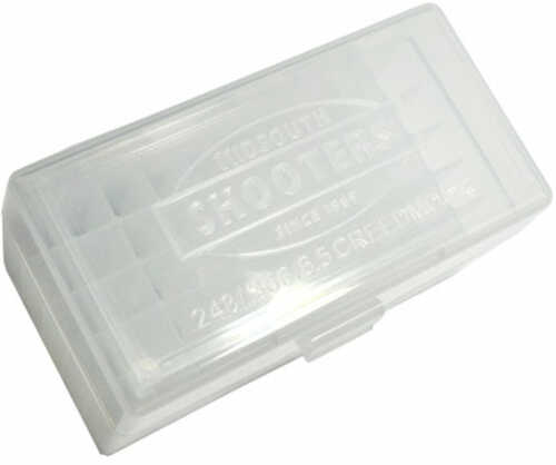 Reloading Hinged Top 50 Round Clear Ammo Box for 243/308 (6.5 Creedmoor)