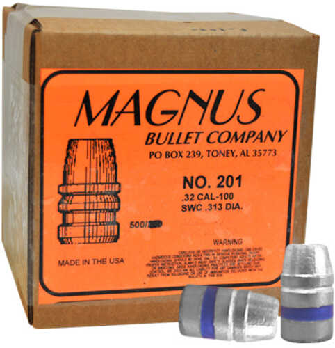 Magnus 32 Caliber .313 Diameter 100 Grain SWC  500 Count