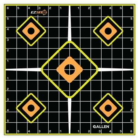 Allen Target Adhesive Sight In 12" 5 Pack