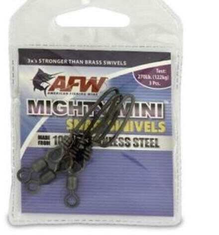 American Fishing Wire Might Mini Stainless Steel Snap Swivels 320Lb Test, 3 Pack Md: FTSS320BA