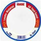 Ande Leader Wrist Spool Clear 125# 50Yd Fishing Line