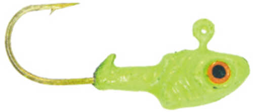 Bass Assassin Crappie Jighead 1/32Oz 6Pk Chartreuse Flash Md#: CJA42005