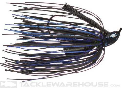 Buckeye Flat Top Finesse Jig 1/2Oz Black/Blue Model: FTJ12BB