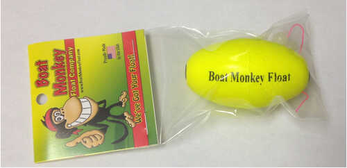 Boat Monkey Slip Float 2.5" Chartreuse Oval With Stop & Bead