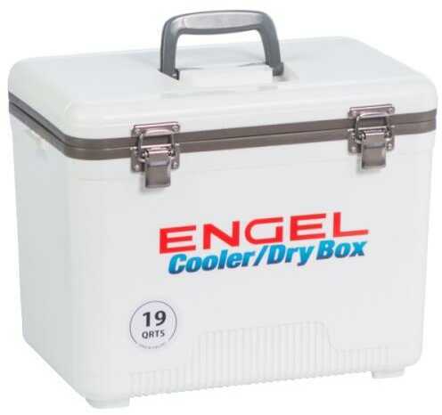 Engel Coolers 19 Quarts and Drybox in White