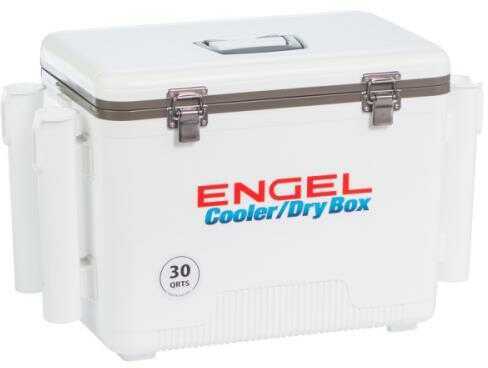 Engel Dry Box White W/ Rod Holders 30qt Model: Uc30-rh