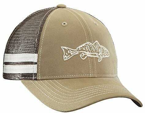 Flying Fisherman Trucker Hat Redfish Khaki/chocolate Model: H1731