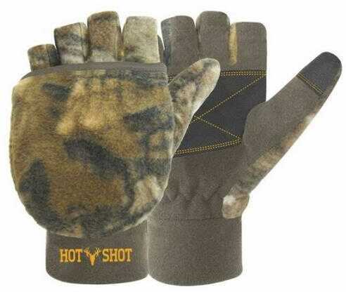 Hot Shot Boys Pop-Top Mitts Large Fleece Rt Xtra Camo Model: 25-695BC-XT-L