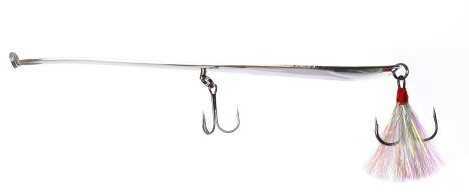 Jenko Sticky Spoon 8In Chrome Flutter W/Extra Treble Hook Model: JSP8CS