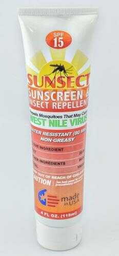 SUNSECT 4Oz Tube Sunscreen & REPELL