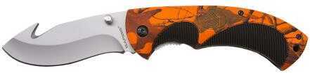 Sarge Folding Knife Lockback Hi-Vis Camo Gut Hook Model: SK-909HV