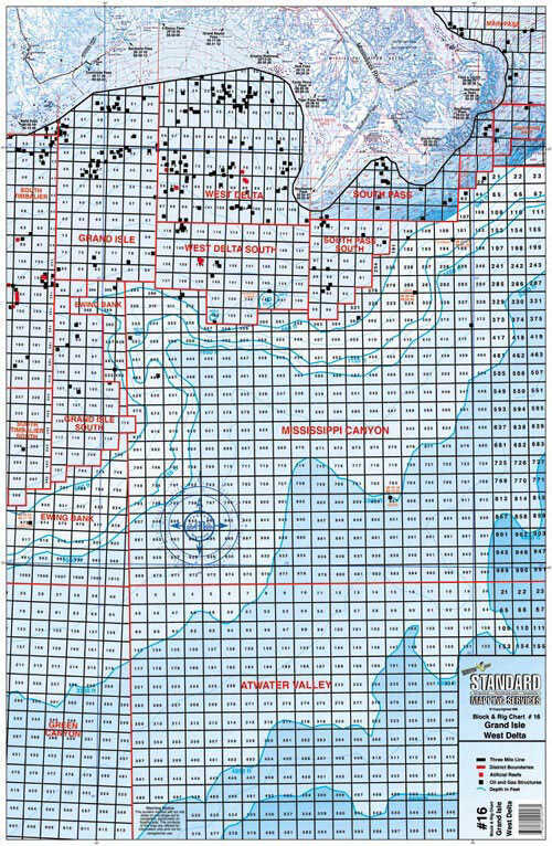 Standard Laminated Fast Fold Block & Rig Chart Md#: M316