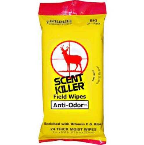 Wildlife Scent Elimination 24Pk Gold Field Wipes Model: 1295