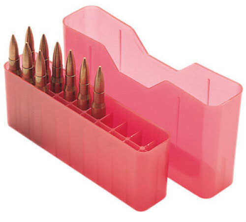 MTM Case-Gard J20Lld29 Slip-Top Ammo Box J-20 7mm Rem/338 Win Mag Red Polypropylene 20Rd