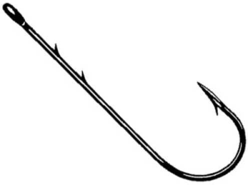 Owner Worm Hook-Black Chrome Straight 6Pk 5/0 Md#: 5100151