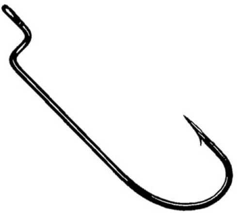 Owner Worm Hook-Black Chrome Offset 8Pk 2/0 Md#: 5101121