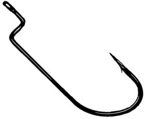 Owner Worm Hook-Black Chrome X-Strong Offset 6Pk 2/0 Md#: 5102121