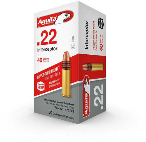 Aguila Ammunition Rimfire Interceptor 22LR 40 Grain Solid Point 1B220320